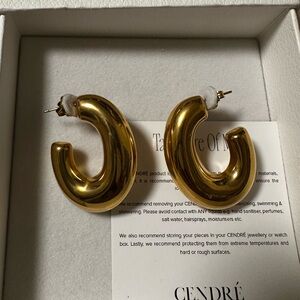 CENDRE Chunky Gold Hoop Earrings ⭐️